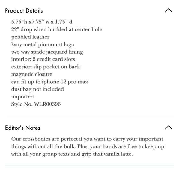 Kate Spade Leila mini crossbody NWOT - Picture 12 of 12